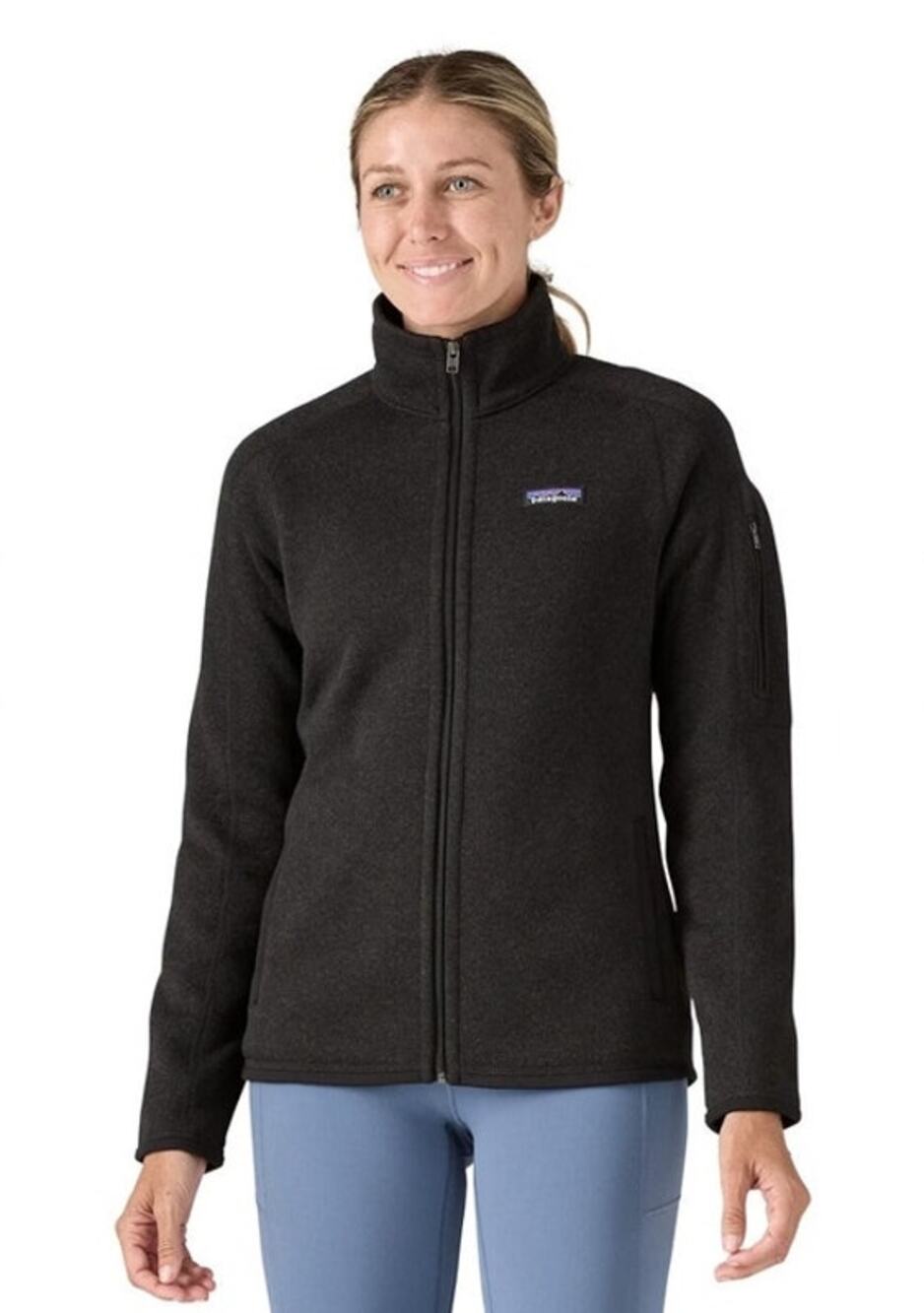 Patagonia Better Sweater Full Zip Jacket Womens Black - Size Medium